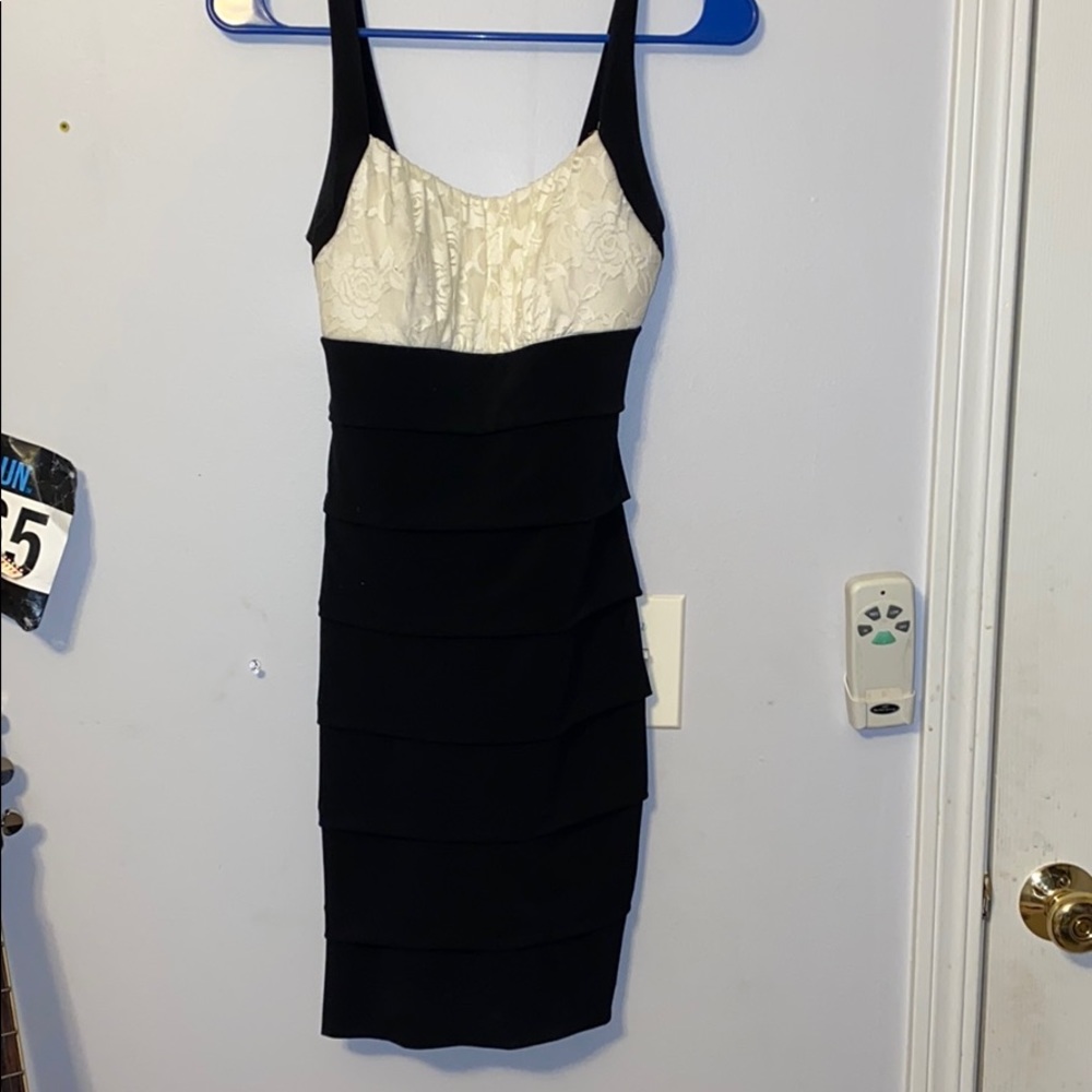 Black and White Cocktail Dress